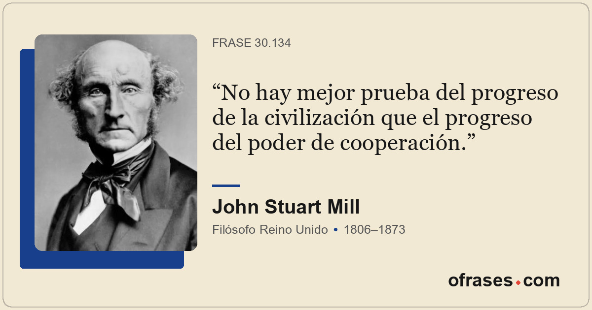 No hay mejor prueba del progreso de la civilización que el progreso del poder de...