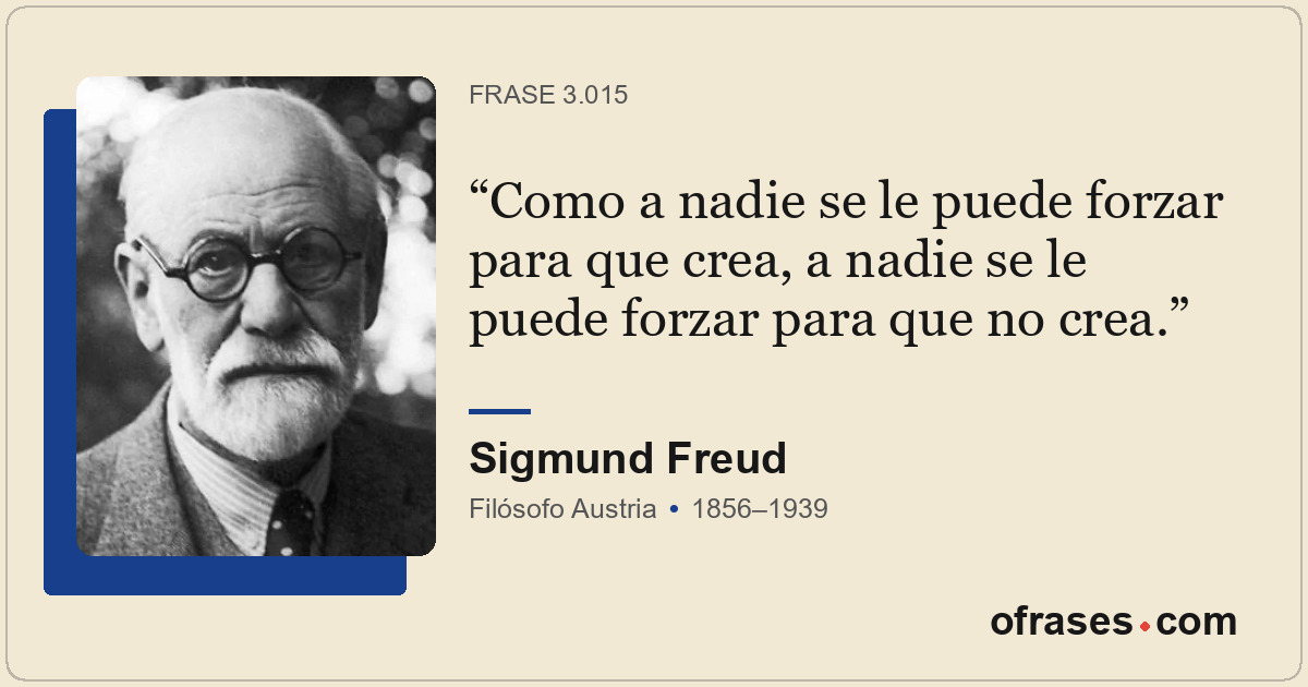 Como a nadie se le puede forzar para que crea, a nadie se le puede forzar para q...