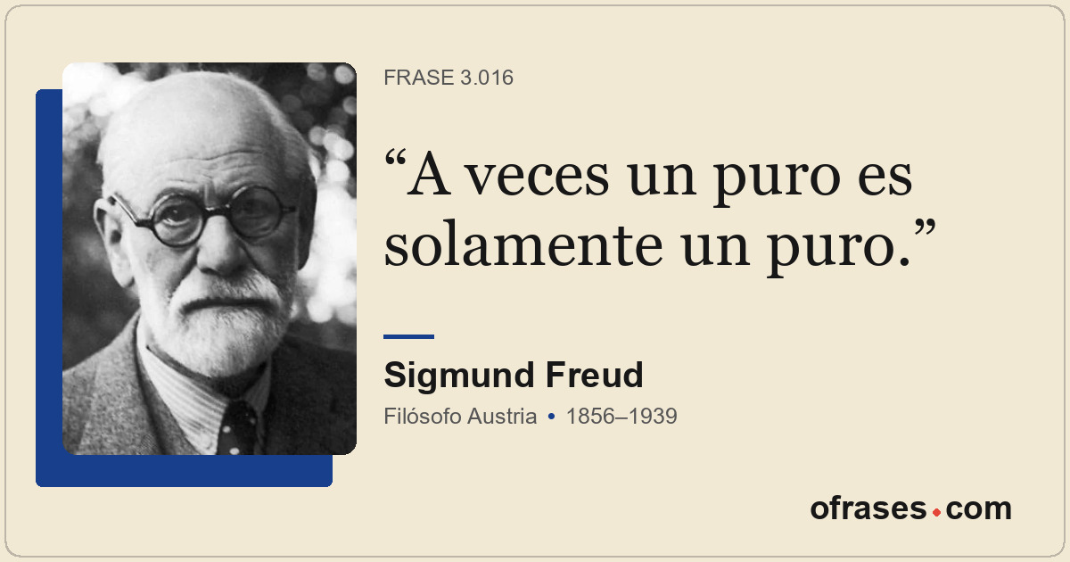 A veces un puro es solamente un puro.