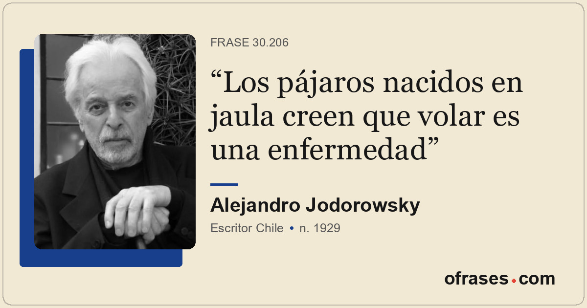 Los pájaros nacidos en jaula creen que volar es una enfermedad
