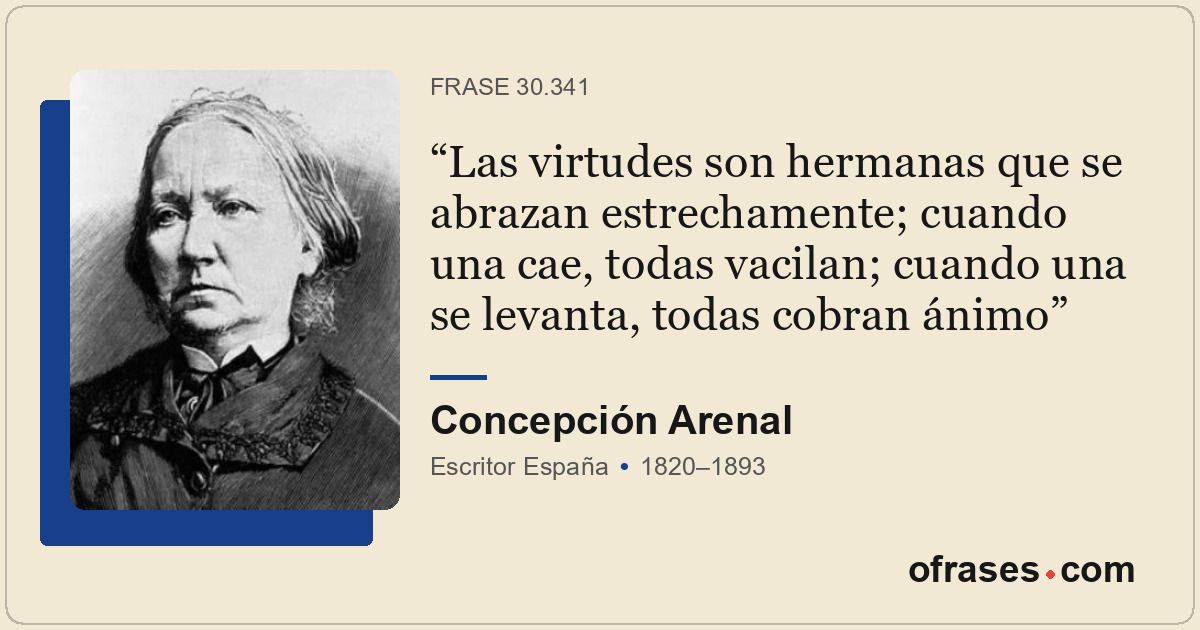 Las virtudes son hermanas que se abrazan estrechamente; cuando una cae, todas va...