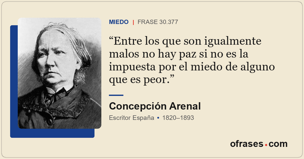 Entre los que son igualmente malos no hay paz si no es la impuesta por el miedo...