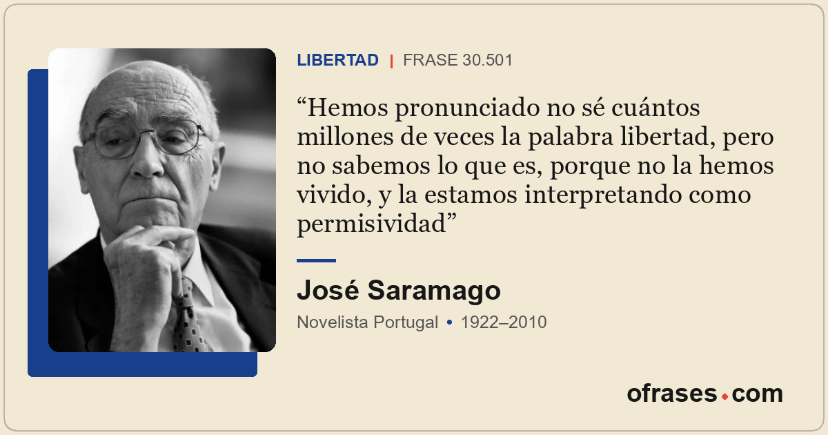 Hemos pronunciado no sé cuántos millones de veces la palabra libertad, pero no s...