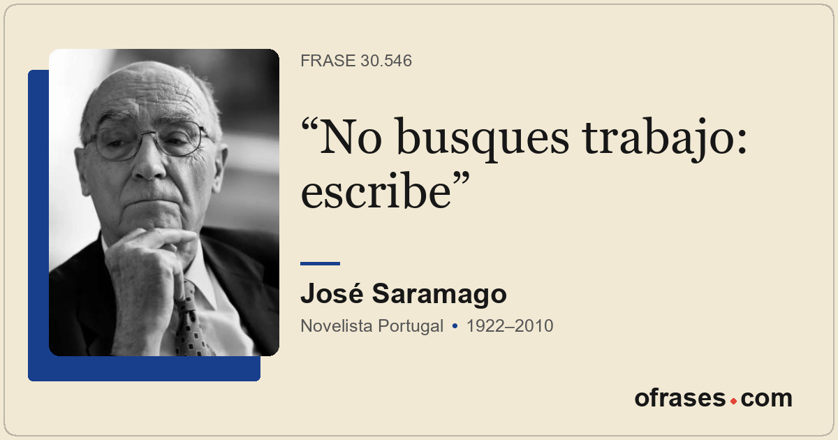 No busques trabajo: escribe