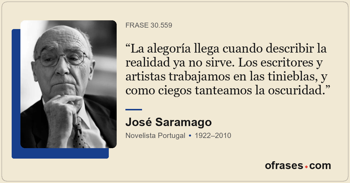 La alegoría llega cuando describir la realidad ya no sirve. Los escritores y art...