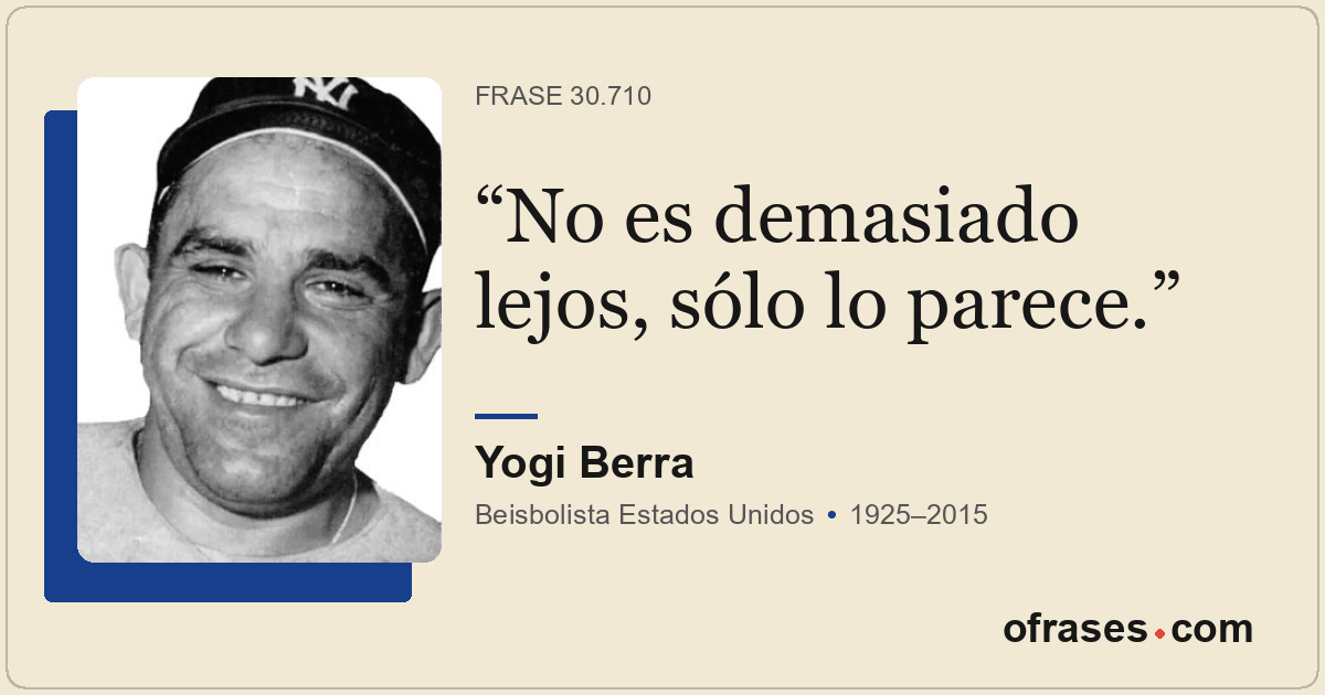 No es demasiado lejos, sólo lo parece.