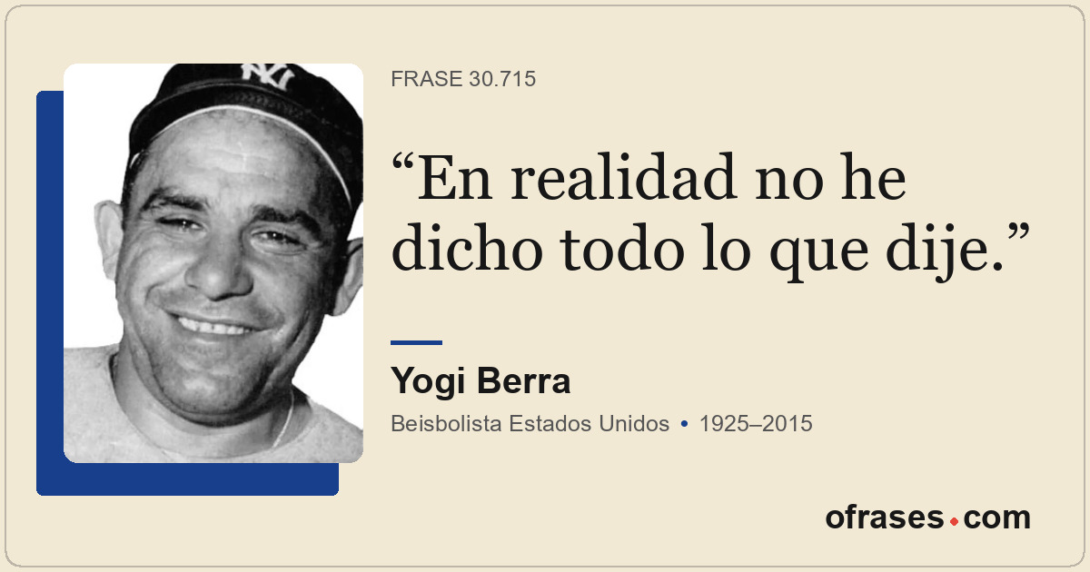 En realidad no he dicho todo lo que dije.