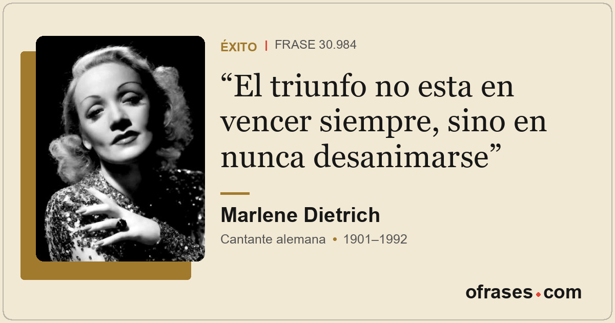 El triunfo no esta en vencer siempre, sino en nunca desanimarse
