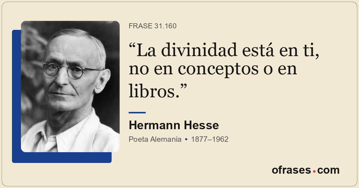 La divinidad está en ti, no en conceptos o en libros.