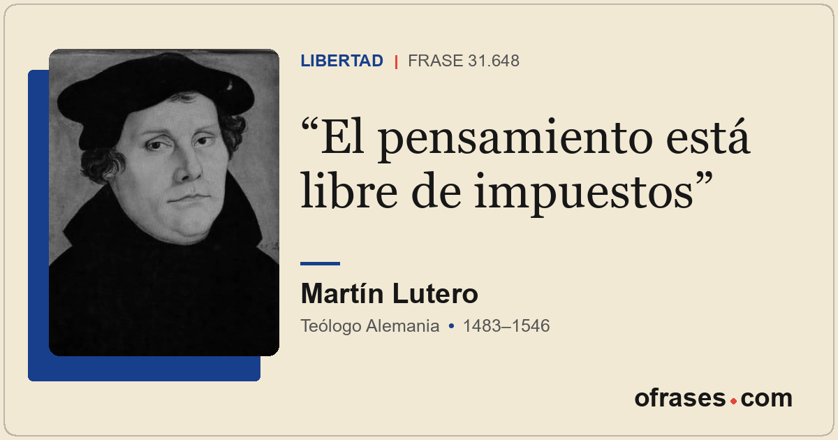 El pensamiento está libre de impuestos