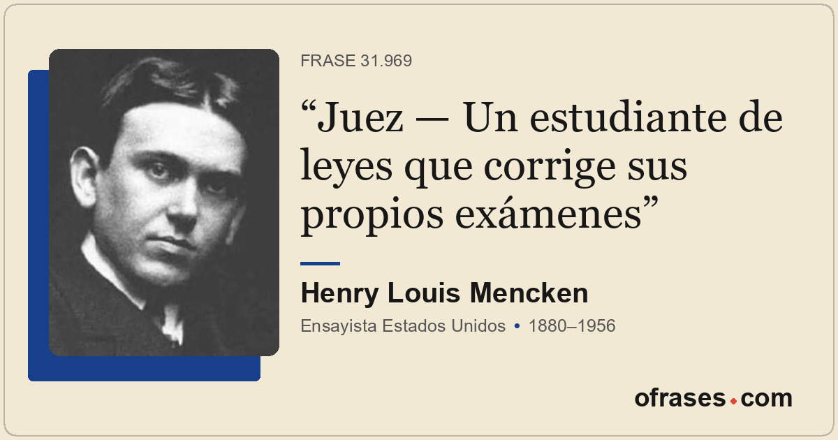 Juez — Un estudiante de leyes que corrige sus propios exámenes