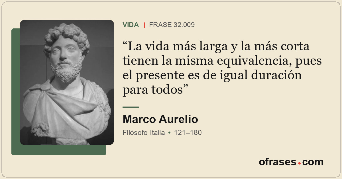 La vida más larga y la más corta tienen la misma equivalencia, pues el presente...