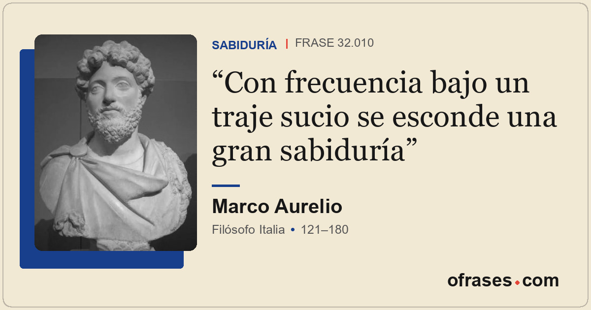 Con frecuencia bajo un traje sucio se esconde una gran sabiduría