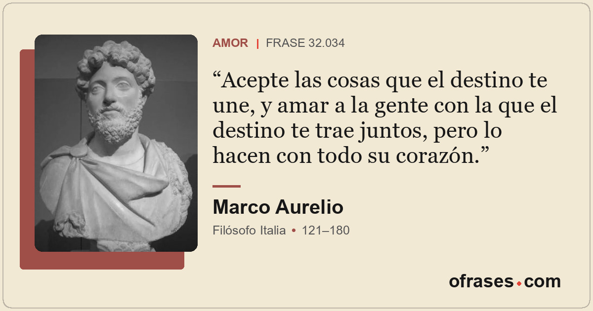 Acepte las cosas que el destino te une, y amar a la gente con la que el destino...