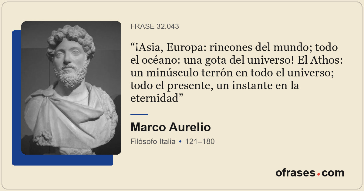 ¡Asia, Europa: rincones del mundo; todo el océano: una gota del universo! El Ath...