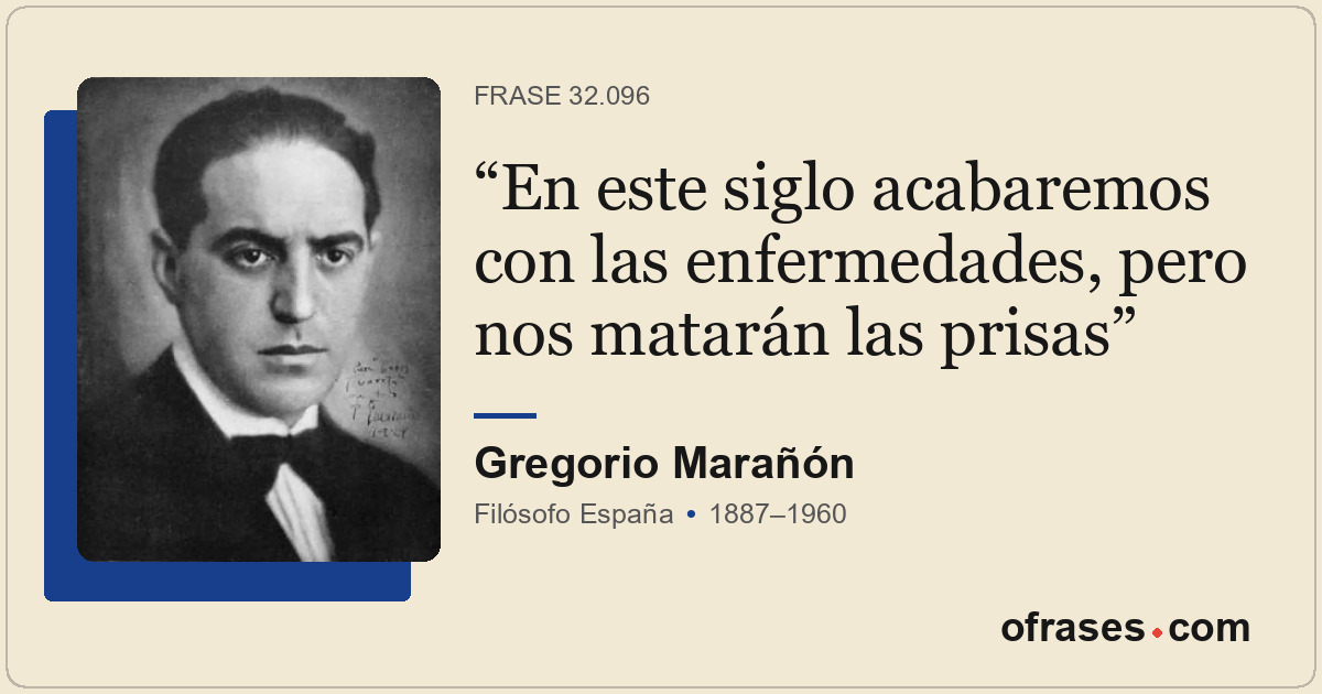 En este siglo acabaremos con las enfermedades, pero nos matarán las prisas