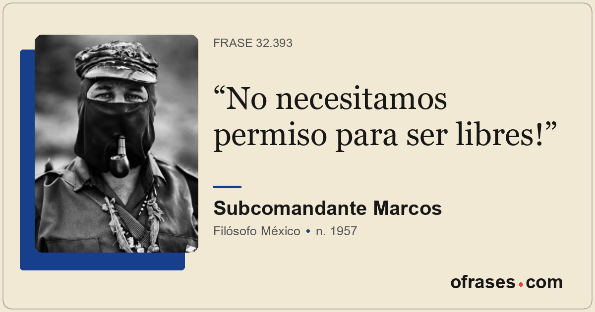No necesitamos permiso para ser libres!