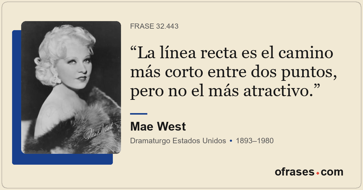 La línea recta es el camino más corto entre dos puntos, pero no el más atractivo...