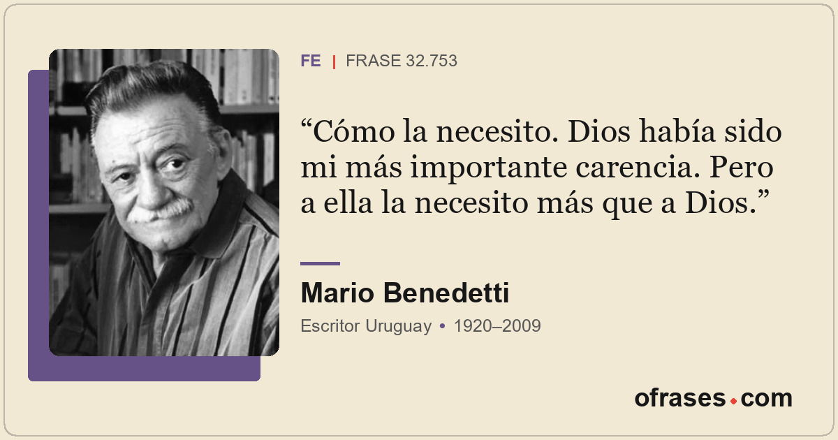 Cómo la necesito. Dios había sido mi más importante carencia. Pero a ella la nec...