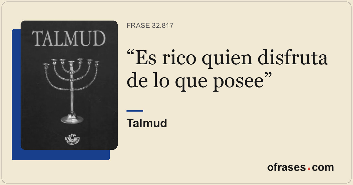 Es rico quien disfruta de lo que posee