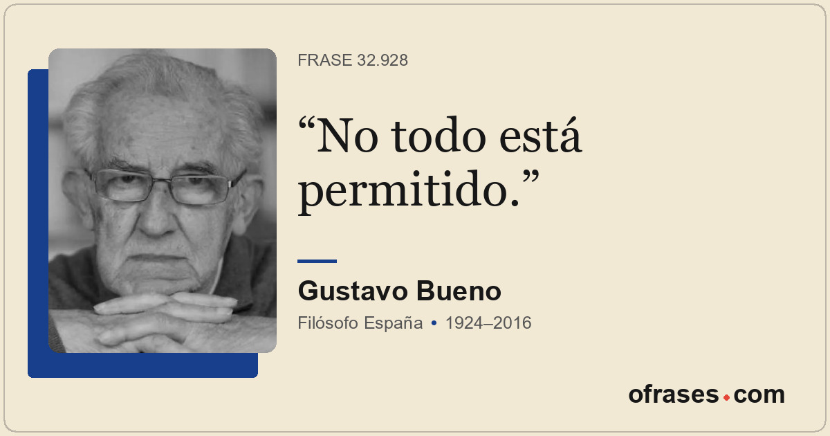 No todo está permitido.
