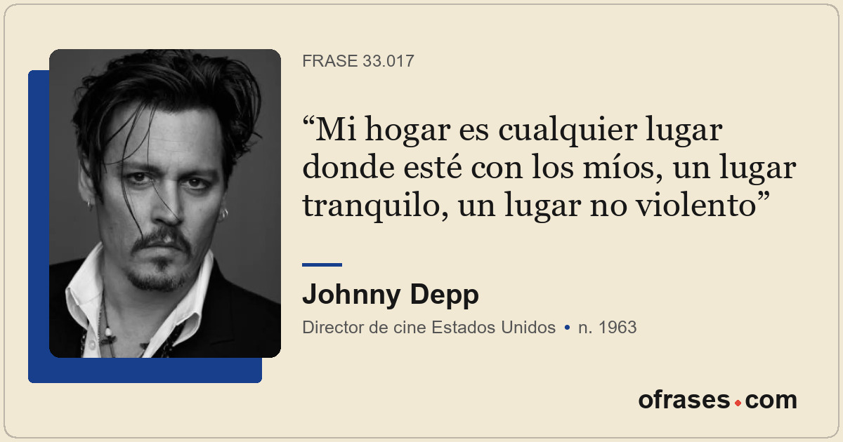Mi hogar es cualquier lugar donde esté con los míos, un lugar tranquilo, un luga...