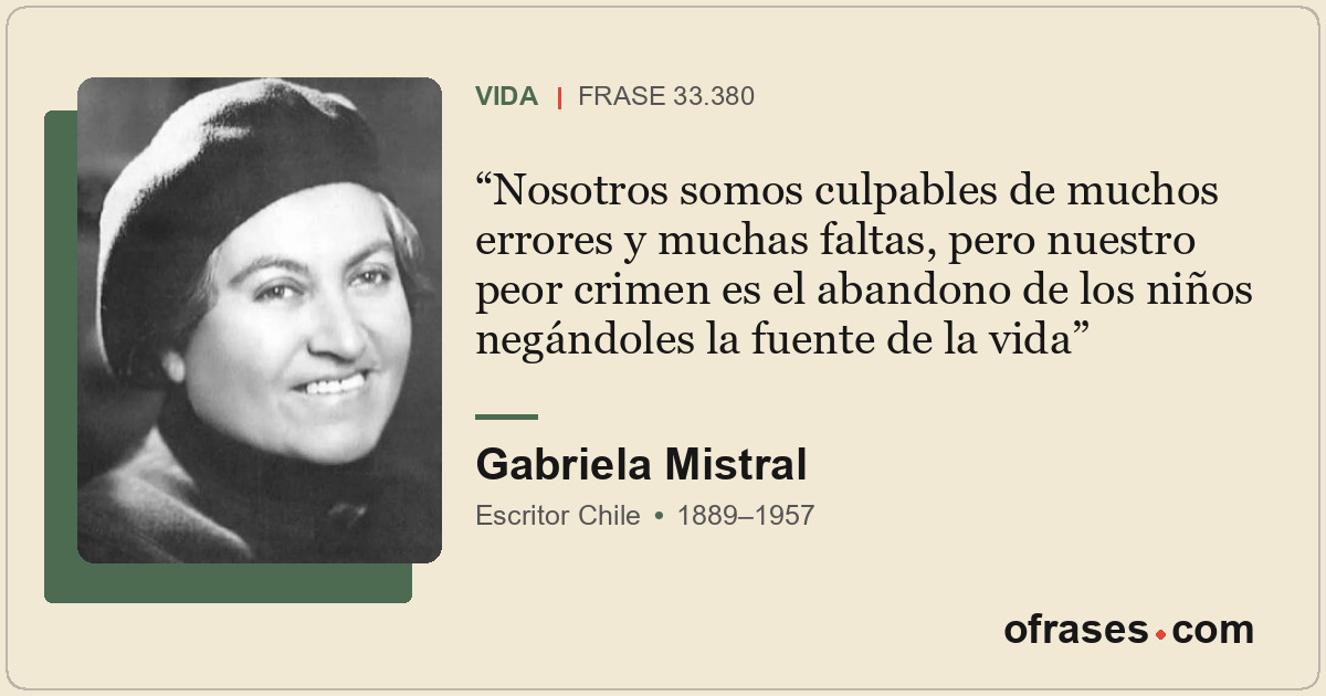 Nosotros somos culpables de muchos errores y muchas faltas, pero nuestro peor cr...