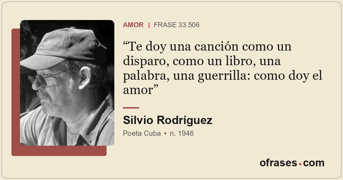 Te doy una canción como un disparo, como un libro, una palabra, una guerrilla: c...