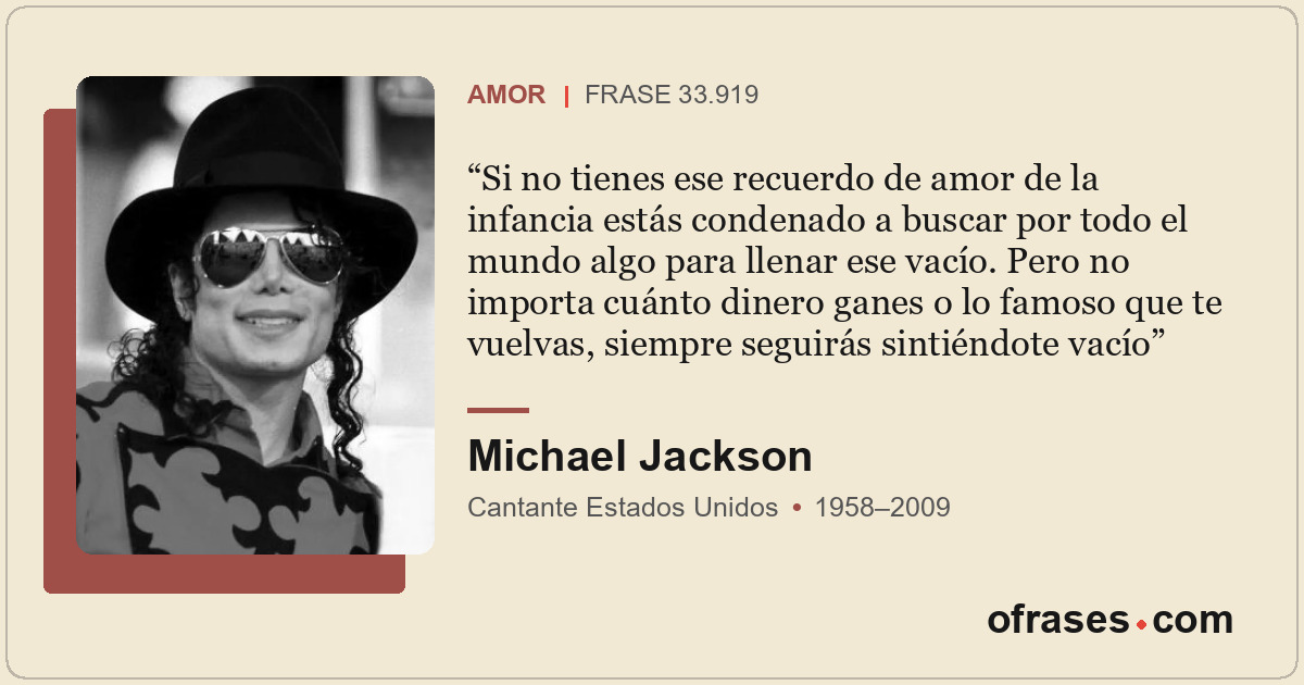 Si no tienes ese recuerdo de amor de la infancia estás condenado a buscar por to...