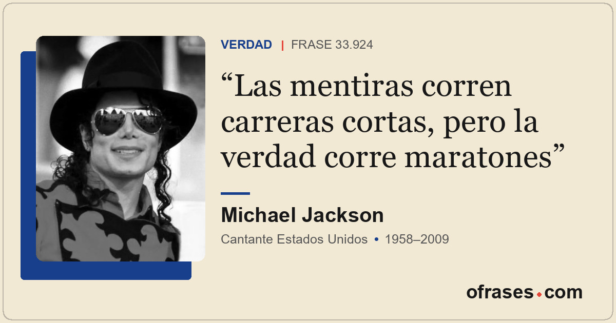 Las mentiras corren carreras cortas, pero la verdad corre maratones