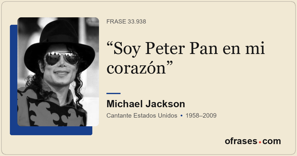 Soy Peter Pan en mi corazón