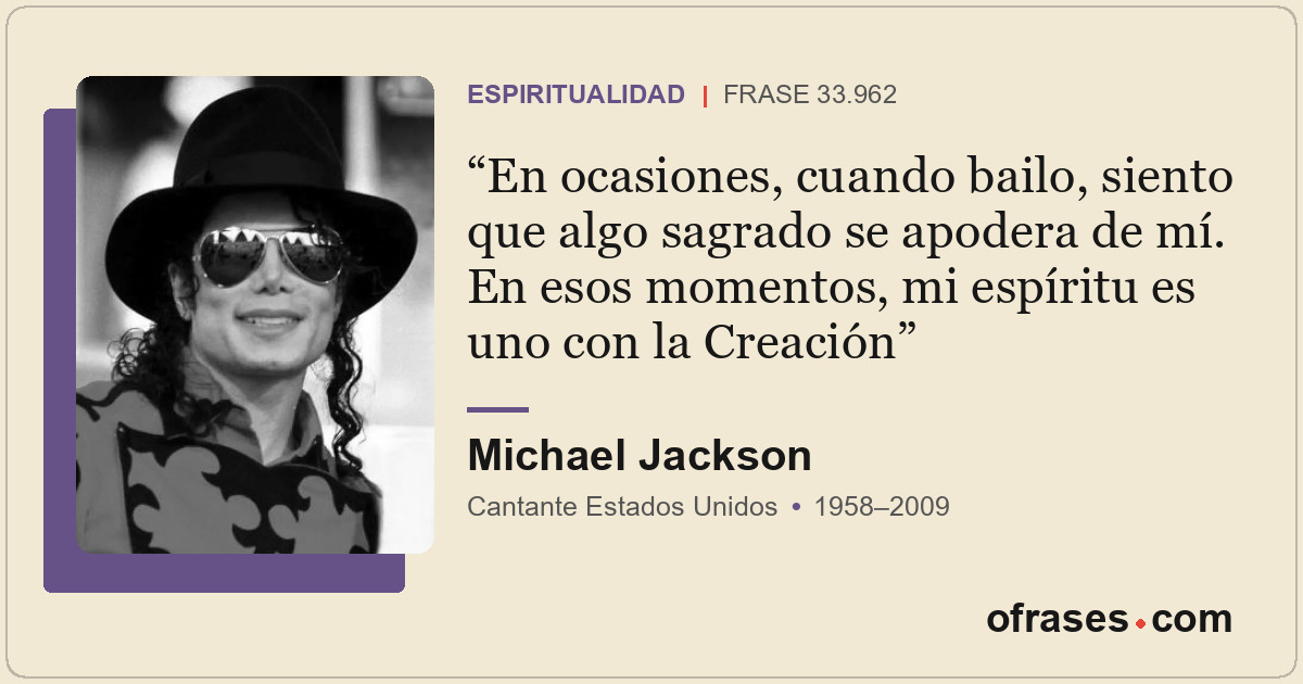 En ocasiones, cuando bailo, siento que algo sagrado se apodera de mí. En esos mo...