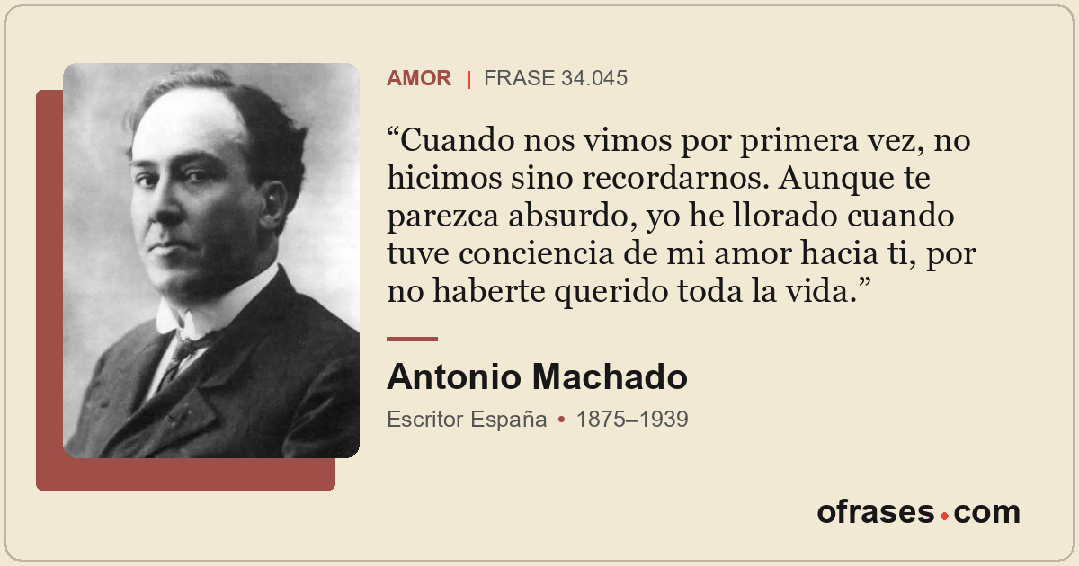 Cuando nos vimos por primera vez, no hicimos sino recordarnos. Aunque te parezca...