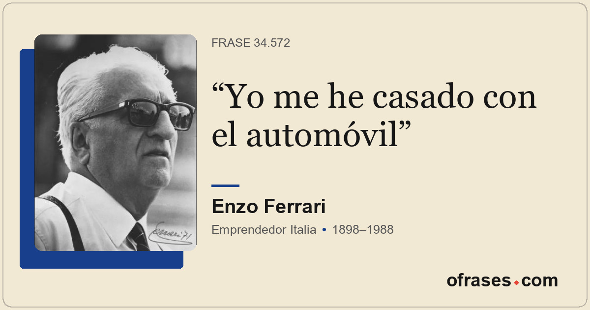 Yo me he casado con el automóvil