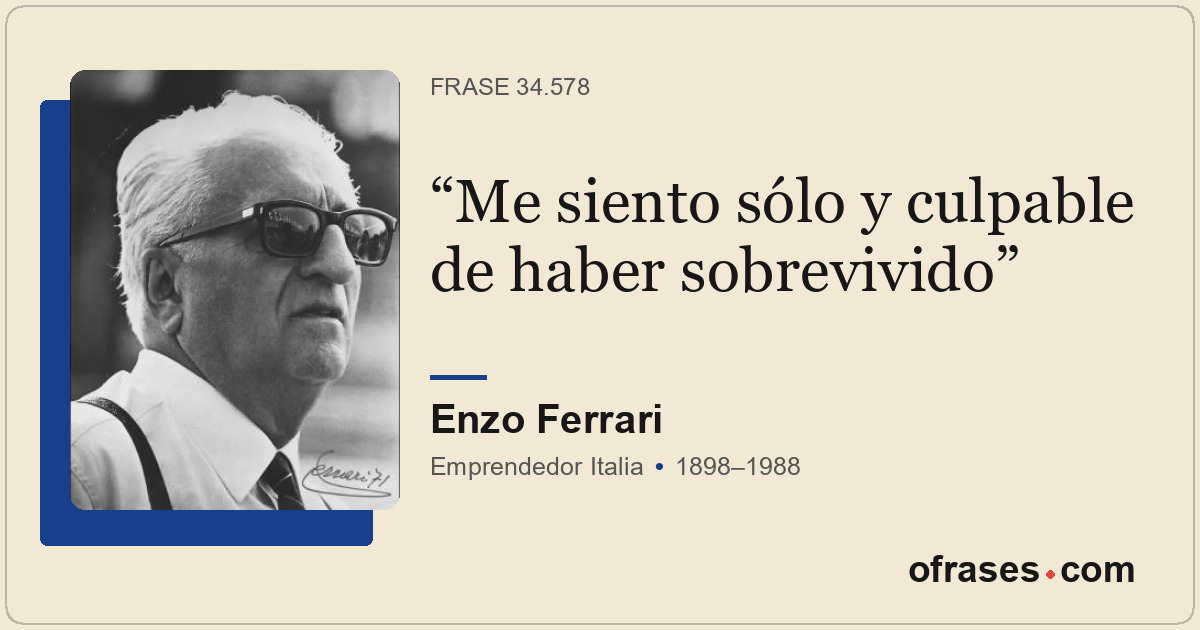 Me siento sólo y culpable de haber sobrevivido