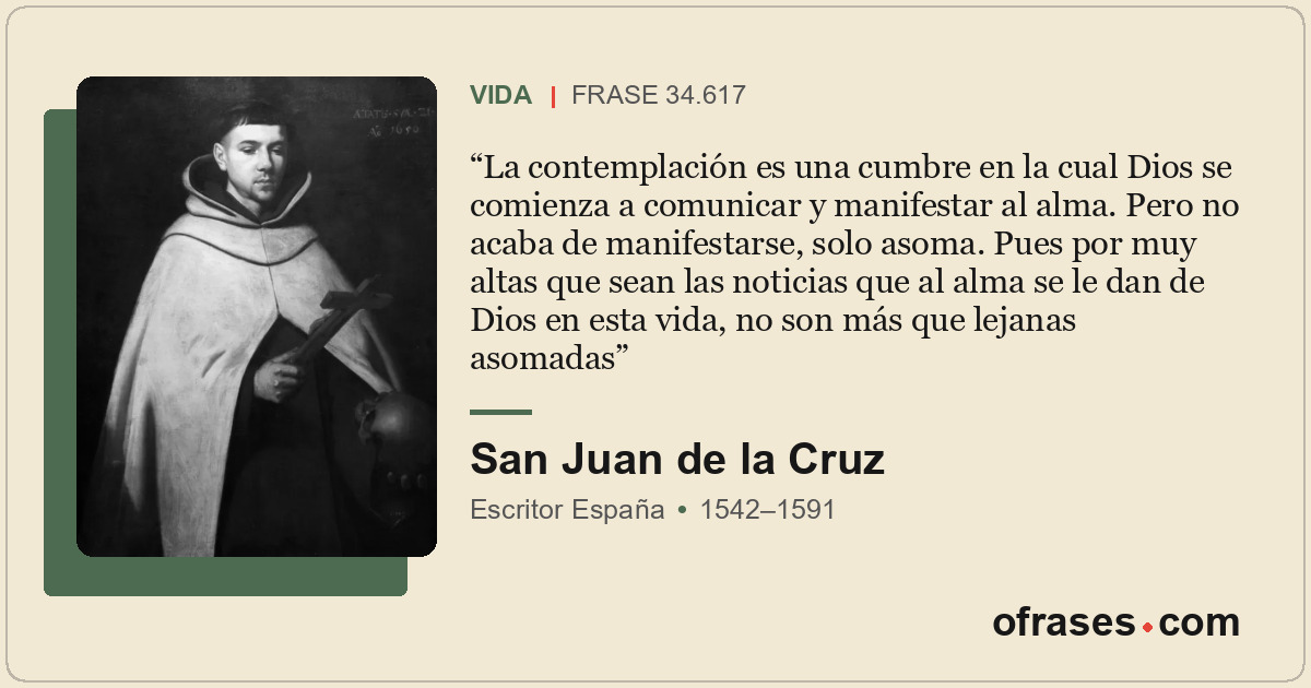 La contemplación es una cumbre en la cual Dios se comienza a comunicar y manifes...