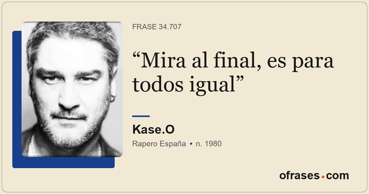 Mira al final, es para todos igual