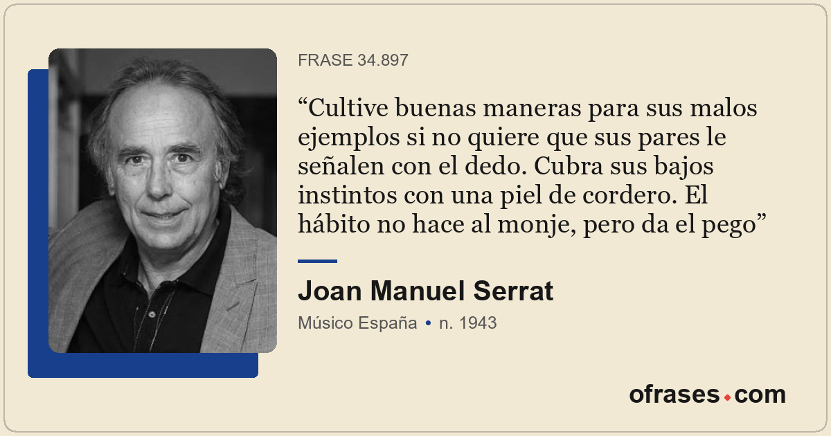 Cultive buenas maneras para sus malos ejemplos si no quiere que sus pares le señ...