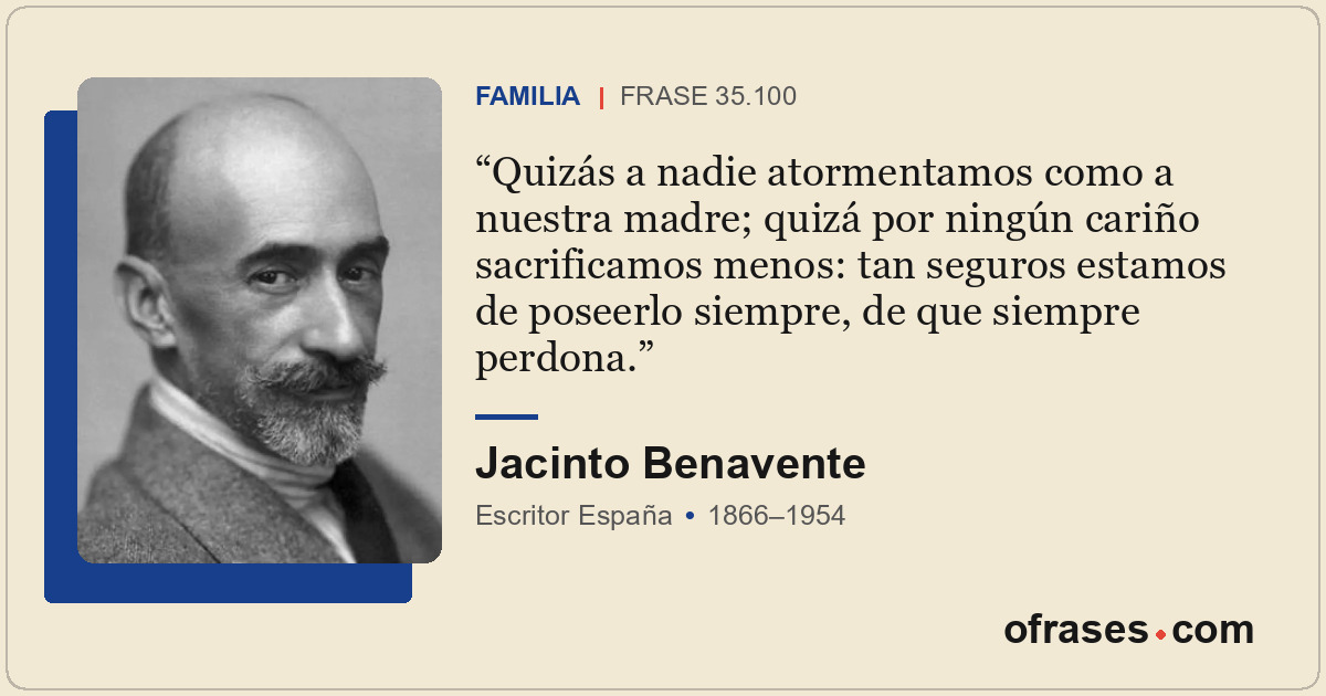 Quizás a nadie atormentamos como a nuestra madre; quizá por ningún cariño sacrif...