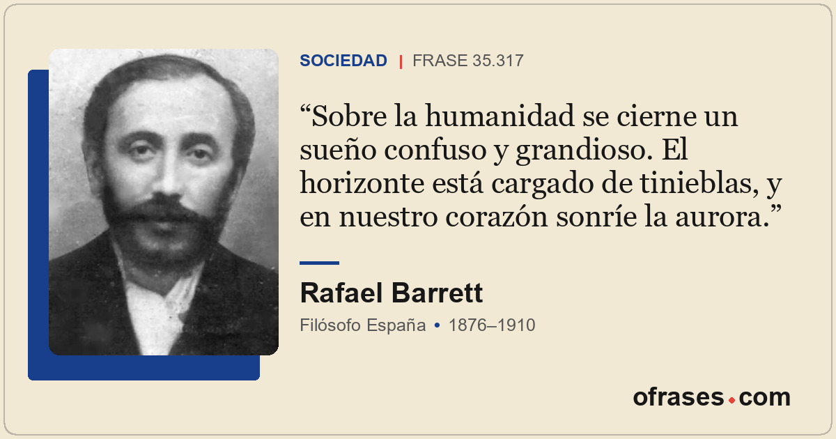 Sobre la humanidad se cierne un sueño confuso y grandioso. El horizonte está car...