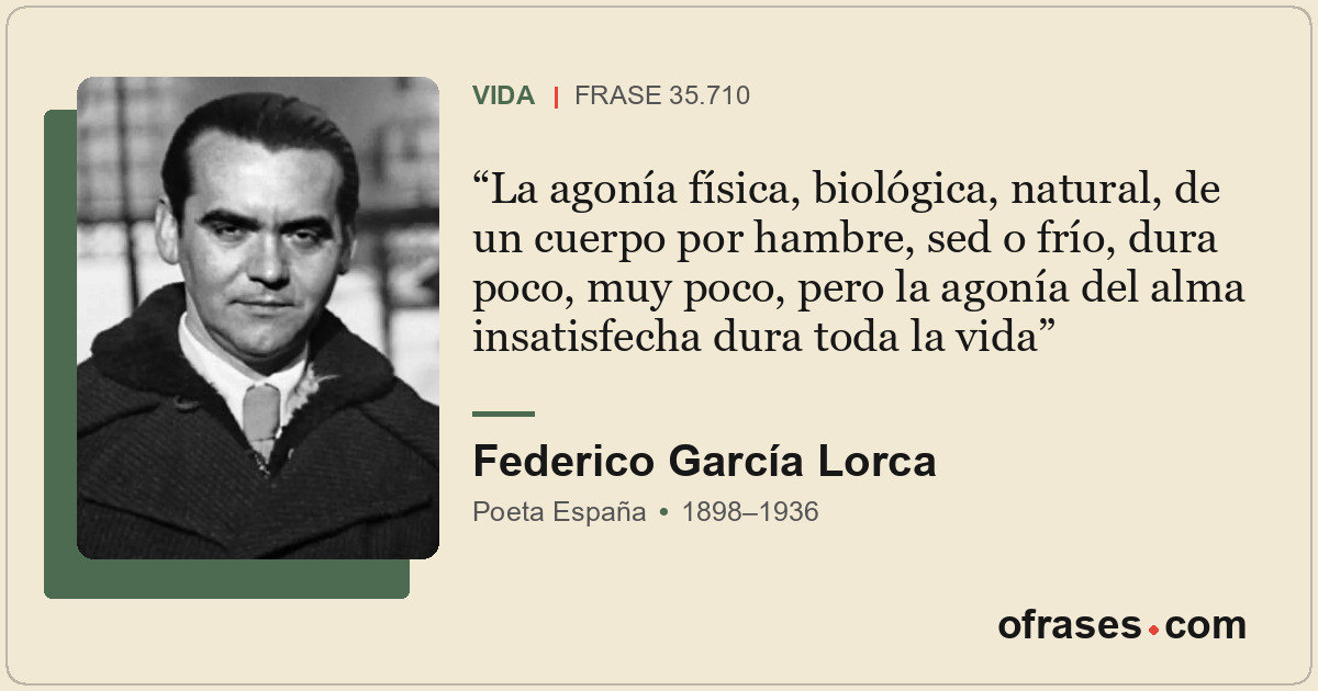 La agonía física, biológica, natural, de un cuerpo por hambre, sed o frío, dura...