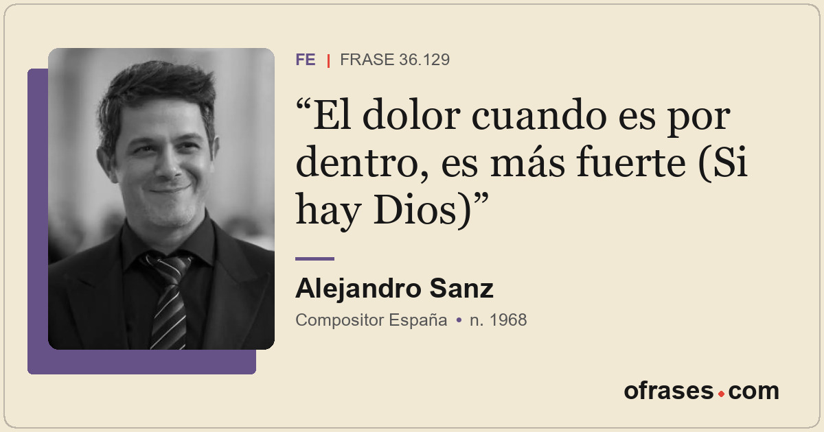 El dolor cuando es por dentro, es más fuerte (Si hay Dios)