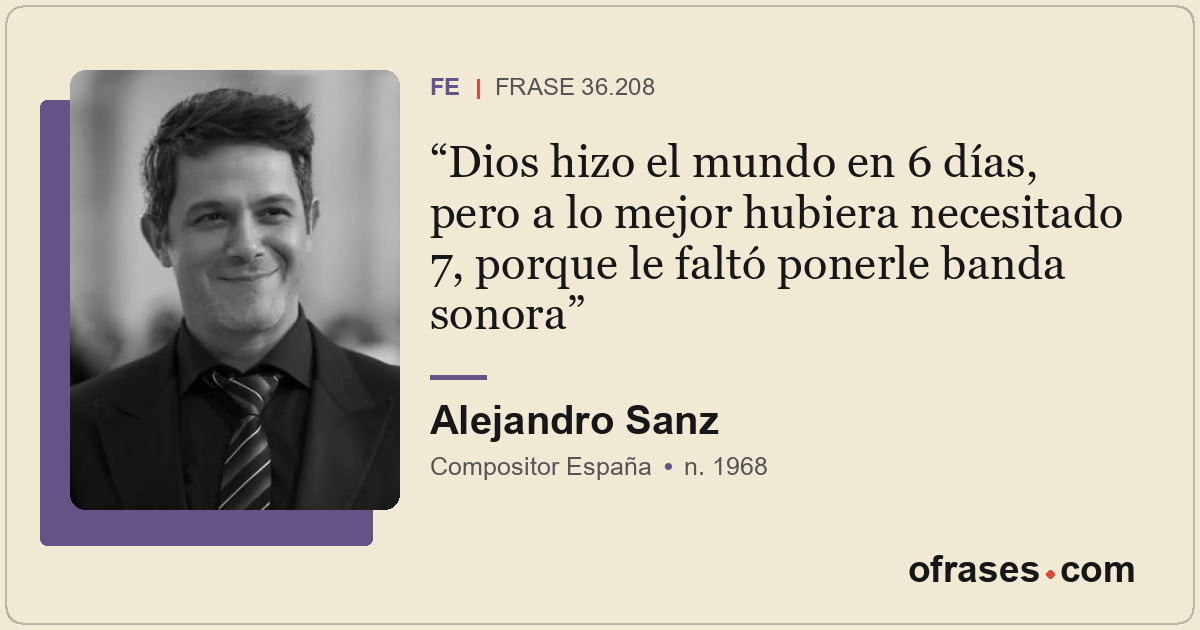 Dios hizo el mundo en 6 días, pero a lo mejor hubiera necesitado 7, porque le fa...