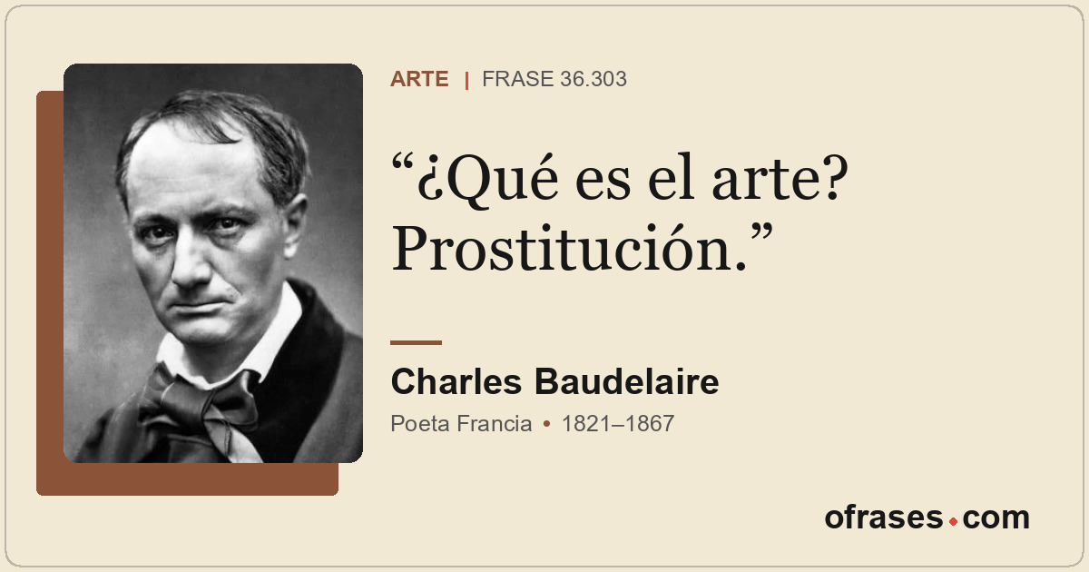 ¿Qué es el arte? Prostitución.
