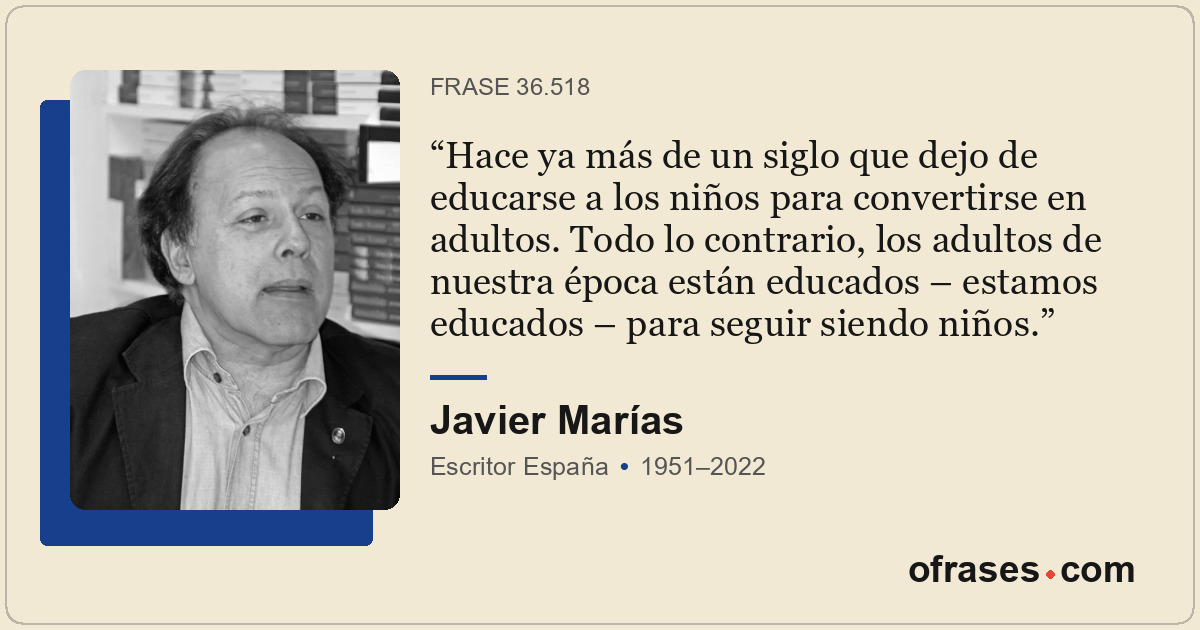 Hace ya más de un siglo que dejo de educarse a los niños para convertirse en adu...