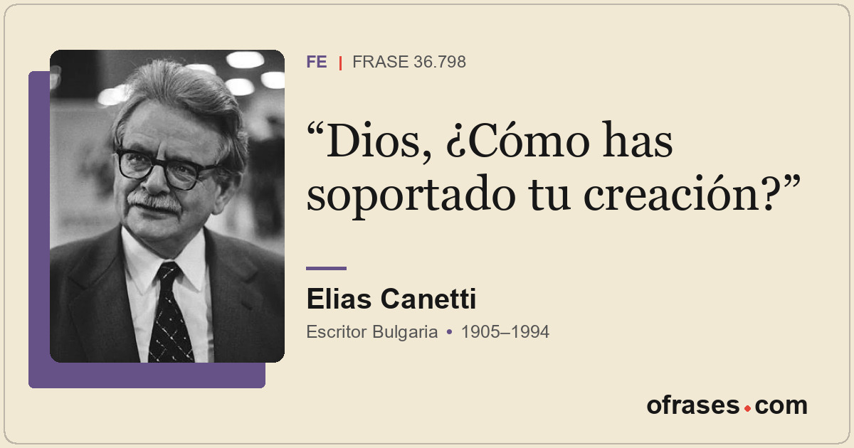 Dios, ¿Cómo has soportado tu creación?