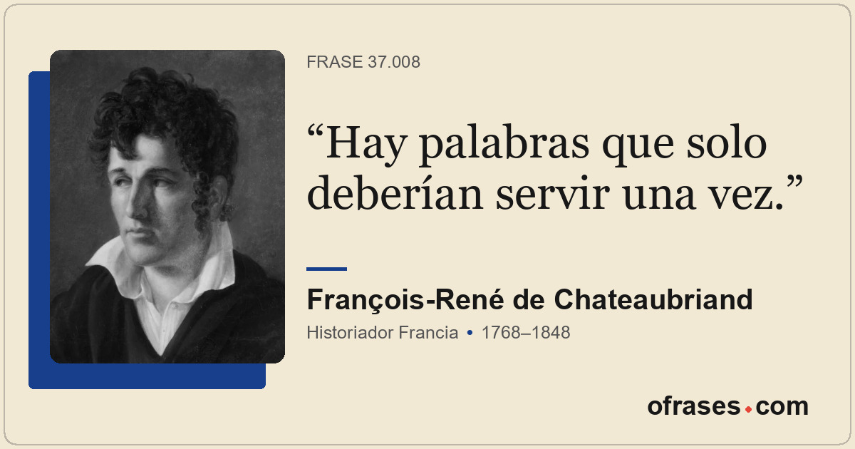 Hay palabras que solo deberían servir una vez.
