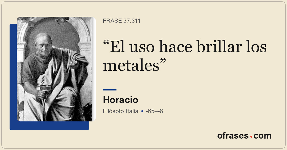 El uso hace brillar los metales