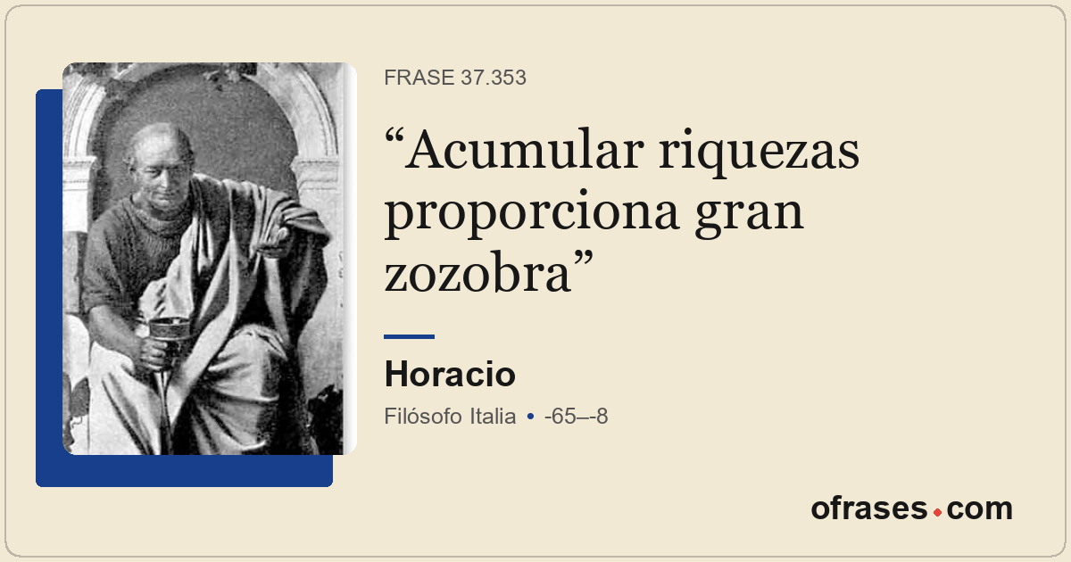 Acumular riquezas proporciona gran zozobra