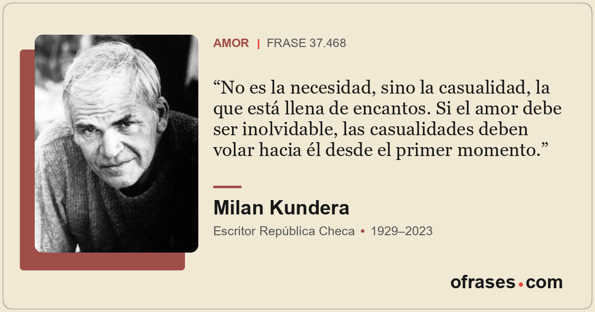 No es la necesidad, sino la casualidad, la que está llena de encantos. Si el amo...